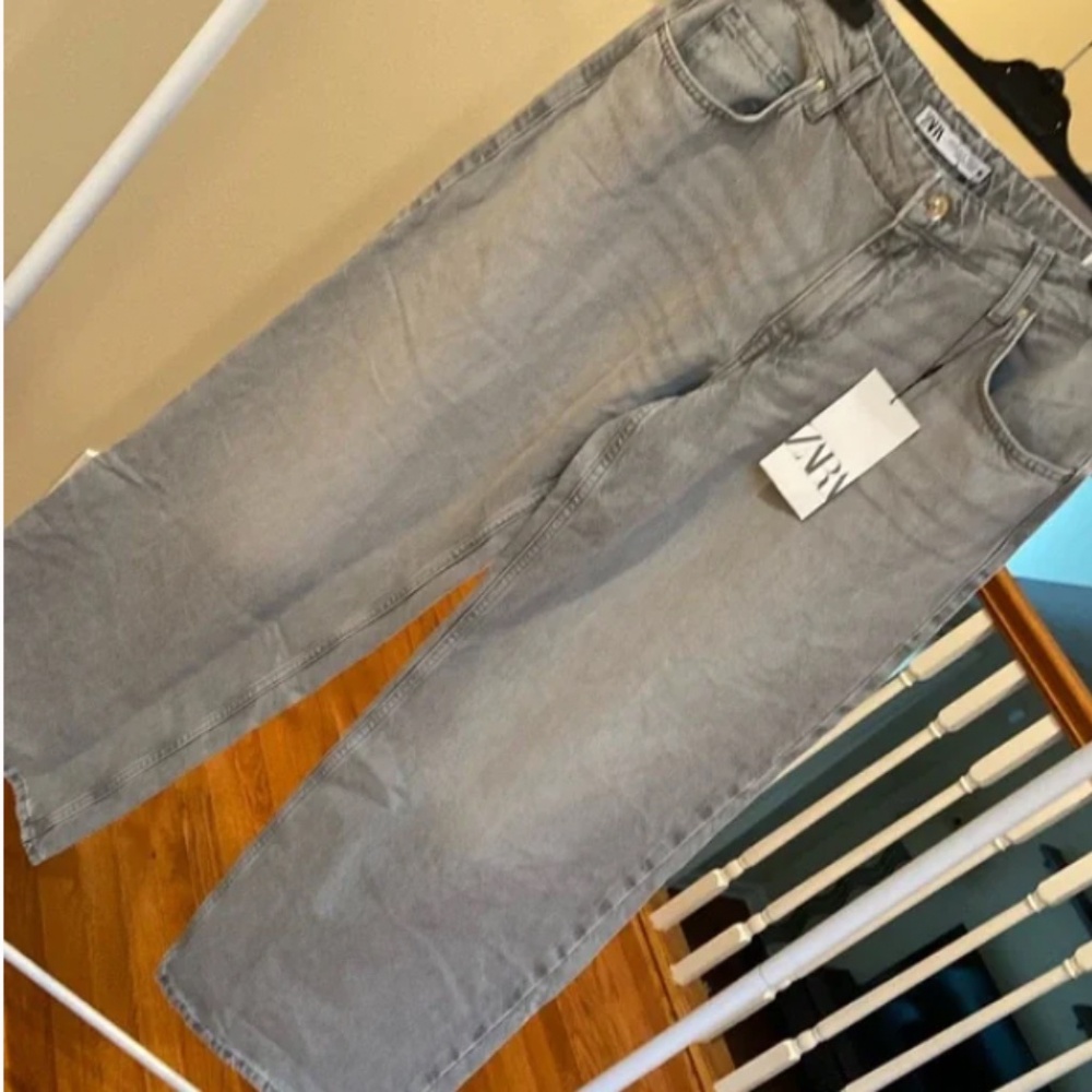 ⚜️Women's Light Gray Jeans - Picture 4 of 8